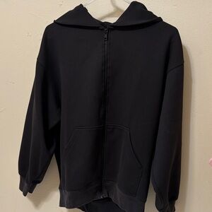 Uniqlo Black Zip-Up Hoodie